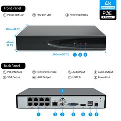 VIKYLIN 8CH 8POE NVR 25×ZOOM 360° IR50M 8MP PTZ Camera Systems Auto Tracking Lot