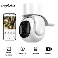 ARPHA K16 2MP+2MP Security Camera 2 Lens 280° Pan&Tilt WiFi AI Motion Detection