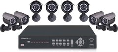 Lorex 8-Channel DVR Network Video Surveillance System w/8-Color Cameras 320GB HD