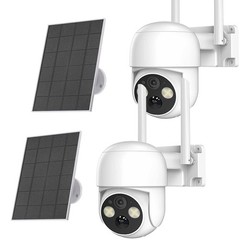 Solar Powered IP Camera 4MP 2.5K HD Battery Camera WiFi Smart Home Security