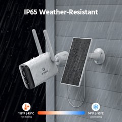ANNKE 4MP WIFI Security IP Camera AI Color Night Solar Battery Two Way Audio