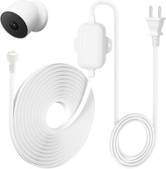 30Ft/9M Power Adapter Compatible with Google Nest Cam Outdoor or Indoor, Battery