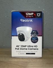 REOLINK 4K+ 12MP Add-On or Stand Alone PoE Hardwired Outdoor Dome Security Camer