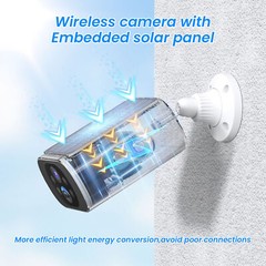 ARCCTV Wireless Solar Security Camera Outdoor WiFi 2 Way Audio Night Vision IP65