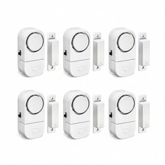 Home Window Door Burglar Security ALARM System WIRELESS Magnetic Sensor 6-PCS