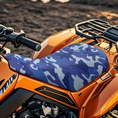 Universal Waterproof Navy Blue Camo ATV Seat Cover for Polaris Sportsman