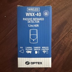 New Optex WNX-40 Wireless Passive Infrared Detector / Connect+
