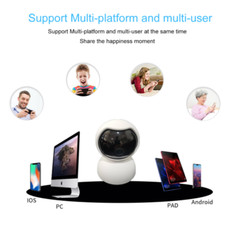 360° Wi-Fi Wireless Security IP Camera 1080 HD Night Vision, Motion Dome Cam