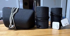 Amazon Echo Smart Speaker Lot w/ Power Adapters, Alexa Wireless, Black/Gray