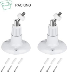 2Pack No Drilling Wall Mount for Ring Stick up Cam Battery/Plug-In 3Rd Gen/Stick