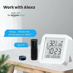 ABS Smart Thermometer Hygrometer Wi-Fi Temperature Humidity Sensor Monitor