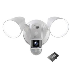 4K Floodlight Security Camera with 2-Way Talk,Siren with Heat & Motion Detection