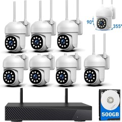 CAMCAMP WiFi PTZ Cameras Wireless CCTV Security Camera System 16CH 4K NVR Audio