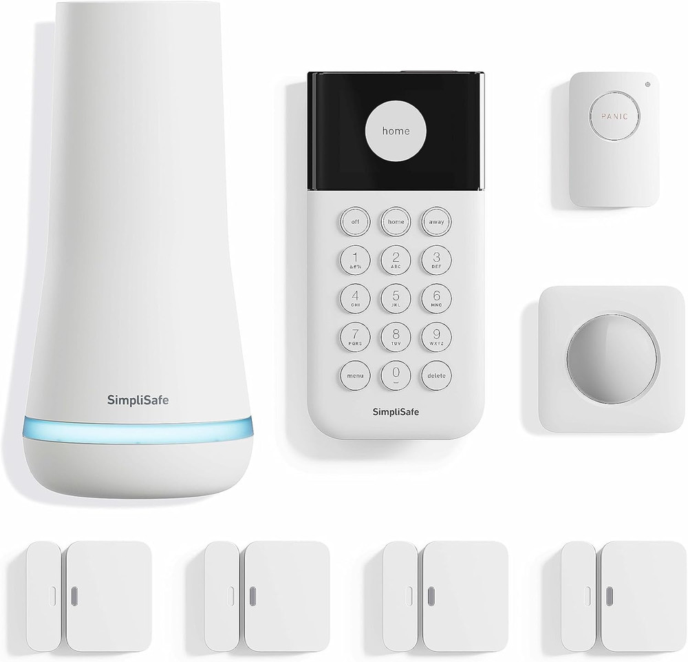 Simplisafe 8-Piece Wireless Home Security System with Optional 24/7 Monitoring