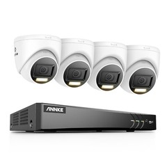 ANNKE 4K Color Night CCTV Security Camera System 8CH DVR Outdoor Human Detection