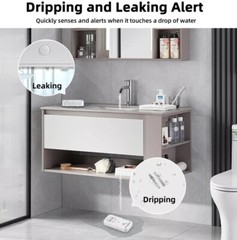 Water Leak Detector 2 Pack, 90dB Audio Water Leak Detectors for Home, Sensiti…