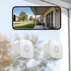SOIADV Window Camera Wireless 2Pack, No-Drill Install,2.4GHz & 5GHz WiFi Indoor
