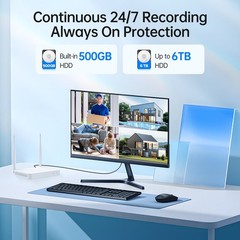 2MP Wireless Security Camera System Outdoor 360° PT 10CH H.265 CCTV Wifi NVR Kit