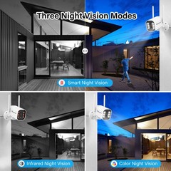 JENNOV Wireless 5MP WiFi Security Camera System 2 Way Audio Outdoor Night Vision