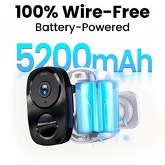 2026 Upgraded 2K Security Cameras Wireless Outdoor, Free Cloud Storage, 1-6 M…
