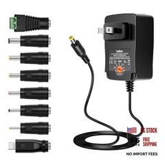 36W Universal 3V 4.5V 5V 6V 7.5V 9V 12V AC DC Adapter Power Supply for LCD