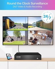 ZOSI 4K 8CH/16CH PoE Security IP Camera System Outdoor NVR AI Color Night Vision