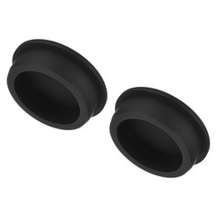 High Temp Silicone Plug t Shaped Solid Stopper Black 62x4x16x45mm 2Pcs