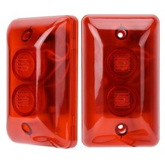 12V LED Wired Flashing Light Alarm Strobe Siren Security System Automatic Vo Fit