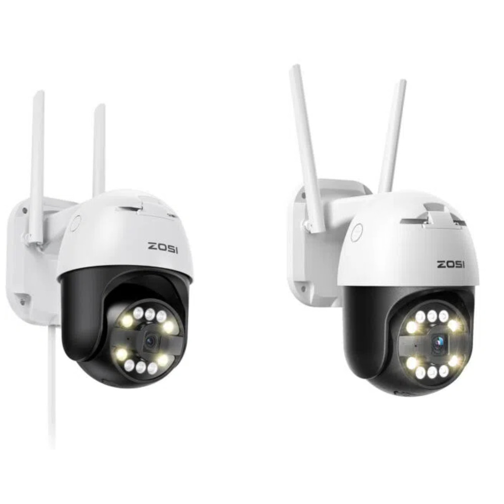 ZOSI 5MP PT WiFi Wireless Security Camera Audio AI Human Detect Night Vision