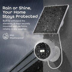 Geeni Perch 3MP 2K Solar Security Camera Wireless Outdoor Night Vision IP65