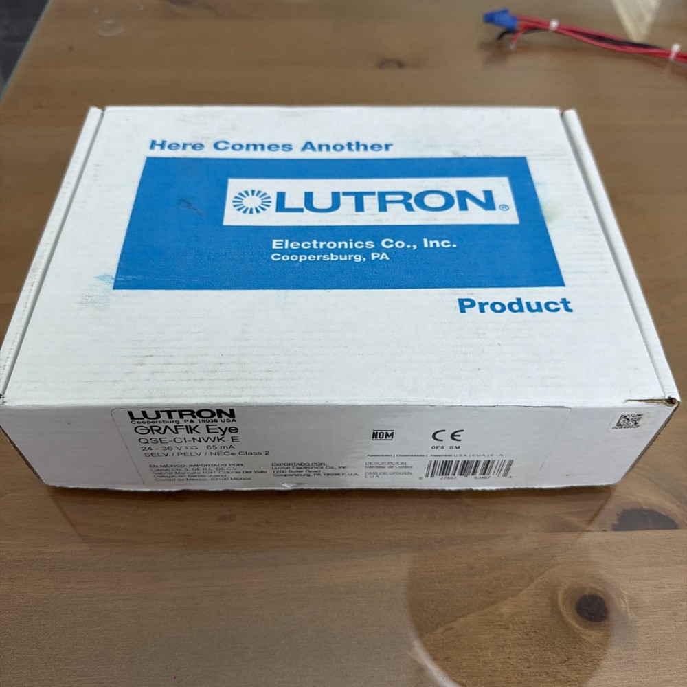 NEW NEVER USED GRAFIK-EYE-LUTRON QSE-CI-NWK-E 12-24V PELV CLASS 2 USA