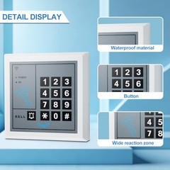 K1 TUYA Smart Access Control Kit, 600lb Magnetic Lock, 12V Power Supply, Exit