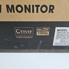 ViewZ VZ-PVM-I2W3N 23″ 1920×1080 IP PVM Based CCTV Monitor w 2MP Camera White OB