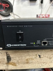 Crestron CEN-SWPOE-24 24-Port Managed PoE Switch Tested & Working w/Rack Mount