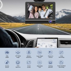 32GB HD Camara De Seguridad Dash Cam Para Auto Carro Delantero/Trasero/Interior