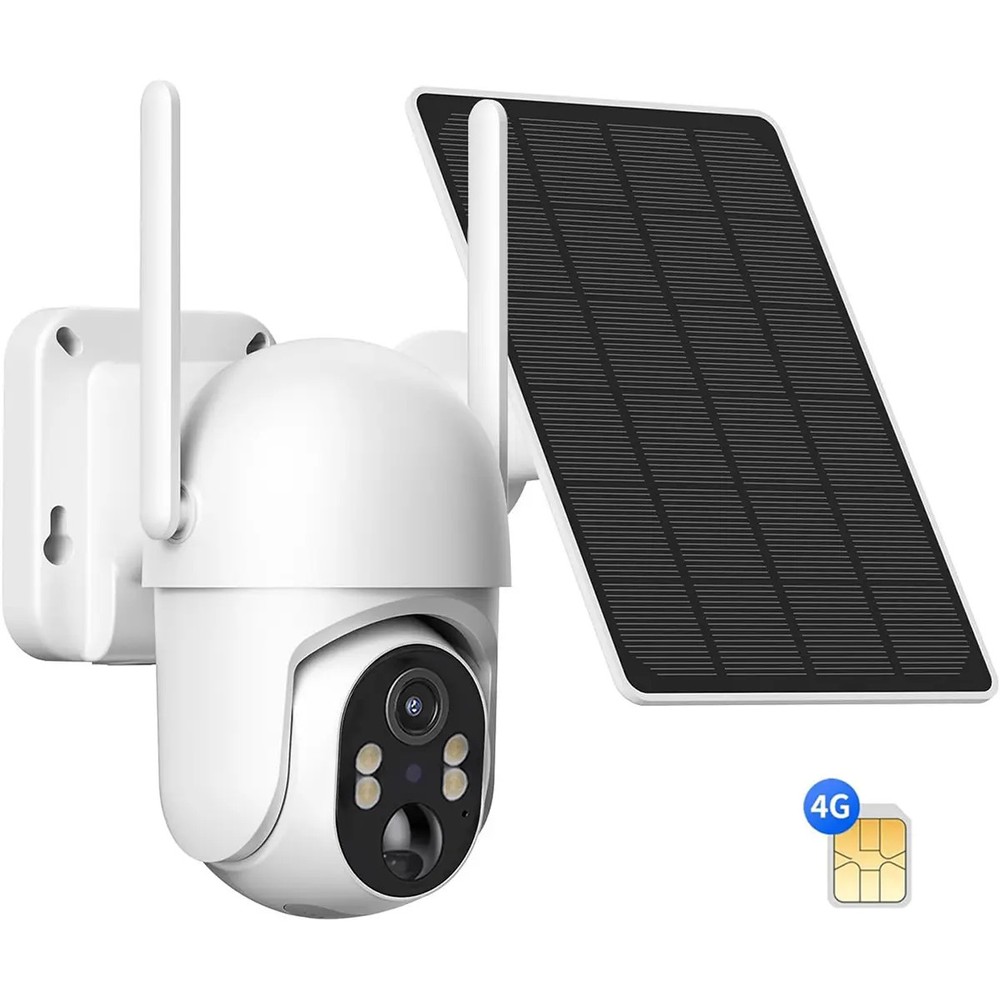 Camouflage 4G LTE Cellular Solar Powered Surveillance Security Camera for Home&O