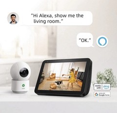 AOSU Indoor Cam P1 Pro Security Camera 2K/3MP 360° Pan Tilt C2E2BH11 Open Box
