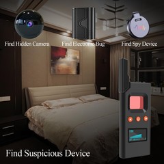 Hidden Camera Detector & RF Bug Finder, Portable GPS Tracker Detector and Bug…