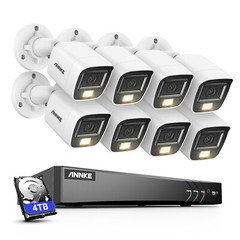 ANNKE 8CH DVR 5MP 4K Video CCTV Security Camera System AI Detection Color Night