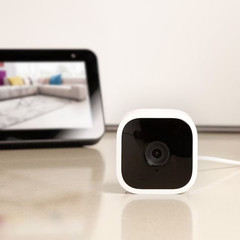2 Pack Blink Mini Indoor Plug-In HD Smart Security Camera 1080p HD Video White