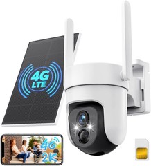 Reliable 4G LTE Outdoor Security Camera – Solar Powered, HD Video, Night Vision