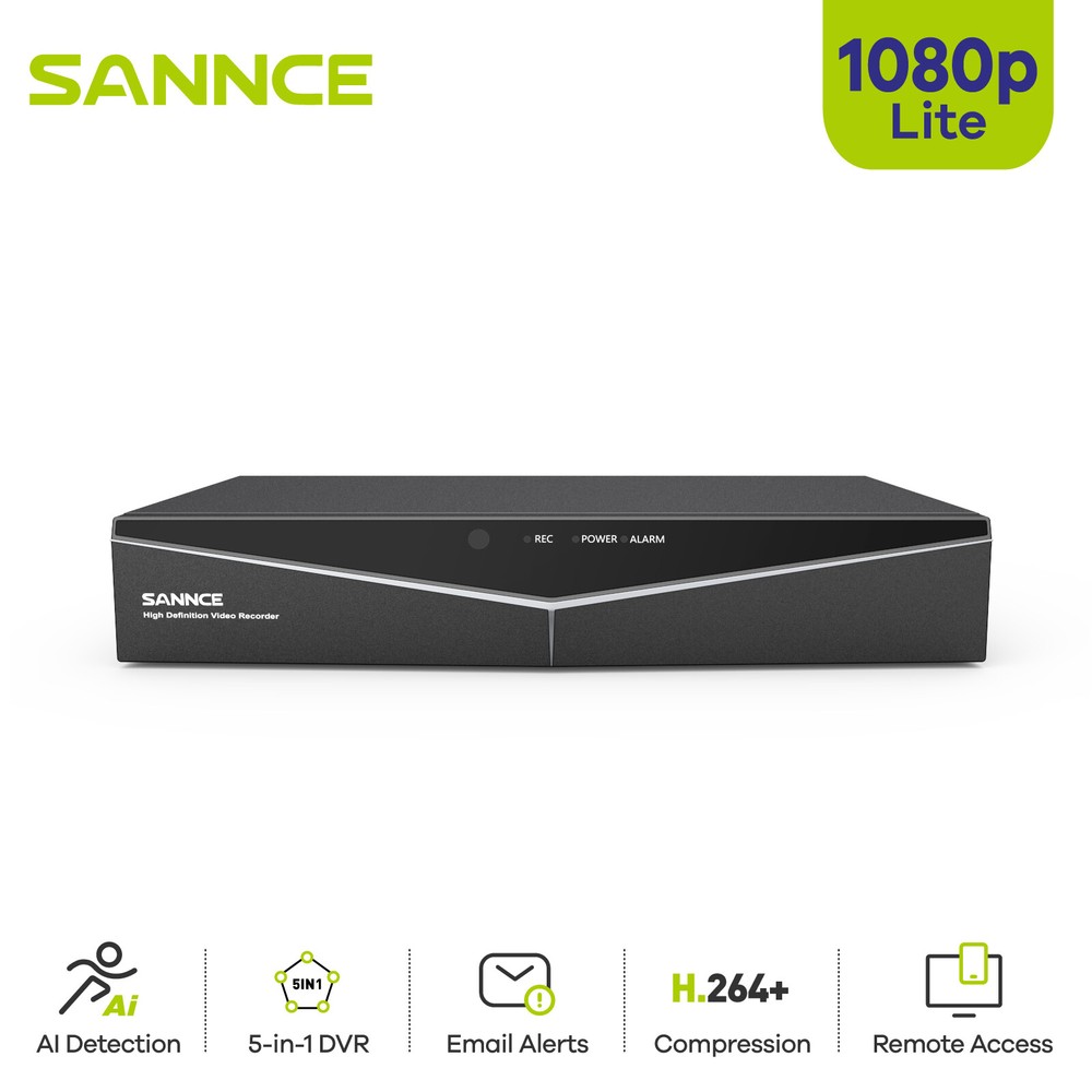 SANNCE 16CH 5IN1 1080P HDMI Digital Video Recorder DVR for Home Security System