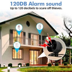 WiFi Horn Siren 120dB Tuya App Control Home Security Power Adapter Included