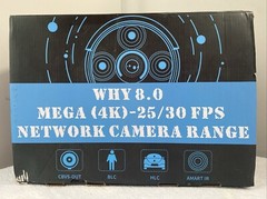OOSSXX PoE+ DVR + 6 Cameras Set Why 8.0 Mega (4K) 25/30 FPS Network Camera Range