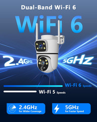 Solar Wireless Outdoor Security Camera Wi-Fi Cameras Home Security Camera