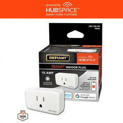 15 Amp 120-Volt Indoor Smart Plug and Timer Wi-Fi Bluetooth Single Outlet Powere