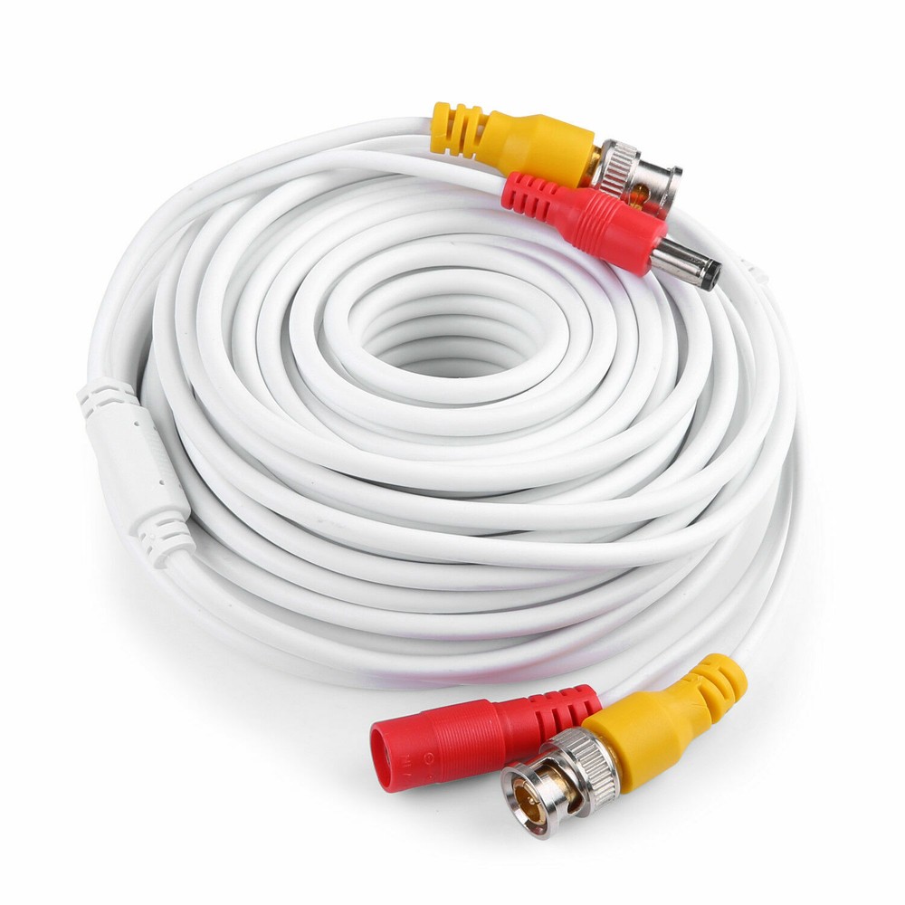 ANNKE 60/100ft CCTV BNC Extension Wire Cord Security Camera Video DC Power Cable
