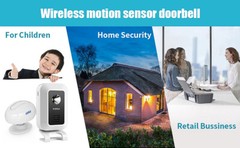 Wireless Entry Door Bell Welcome Motion Sensor Detector Gate Chime Alert Alarm