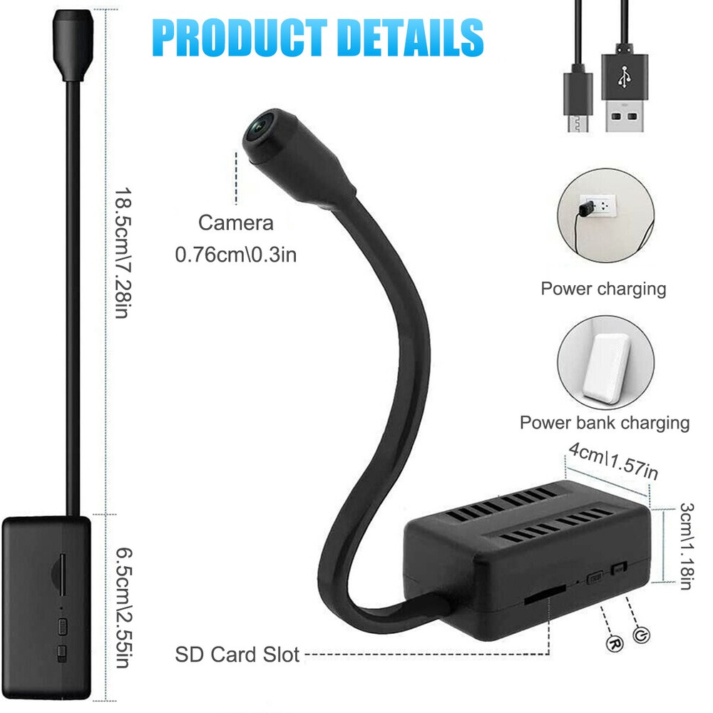 4K Camera 1080PHD Wireless WiFi Security Mini Micro Pinhole Screw DIY Camera DVR