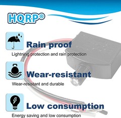 2-Pack HQRP Dusk to Dawn Photoelectric Photo Cell Sensor 110 120V Indoor Outdoor